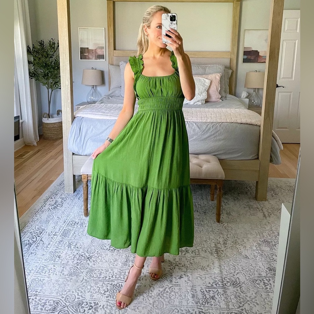 Abercrombie & Fitch Ruffle Maxi Dress